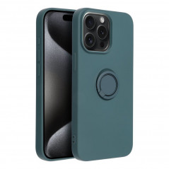 Kryt Silicone ring na Apple iPhone 15 Pro Max Zelený