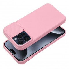 Kryt Slide na Apple iPhone 15 Pro Max Světle růžový