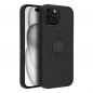 Kryt Silicone ring na Apple iPhone 15 Černý
