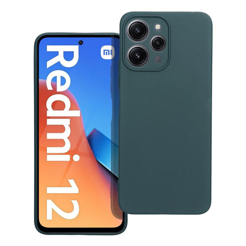 Kryt MATT na XIAOMI Redmi 12 Tmavě zelený