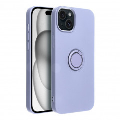 Kryt Silicone ring na Apple iPhone 15 Plus Fialový (Violet)
