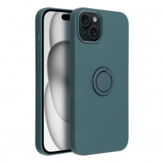 Kryt Silicone ring na Apple iPhone 15 Plus Zelený