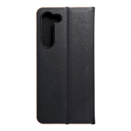 Peněženkové pouzdro LUNA Book Gold na Samsung Galaxy S23 Plus 5G Elegantní  Černý