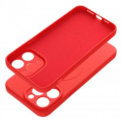 Kryt Silicone Mag Cover na Apple iPhone 14 Pro Max MagSAFE  Červený