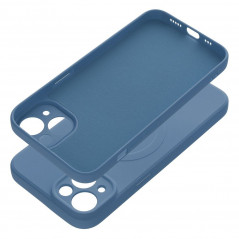 Kryt Silicone Mag Cover na Apple iPhone 14 MagSAFE  Modrý