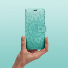Peněženkové pouzdro MEZZO Book na Apple iPhone 14 Plus Mandala  Zelený