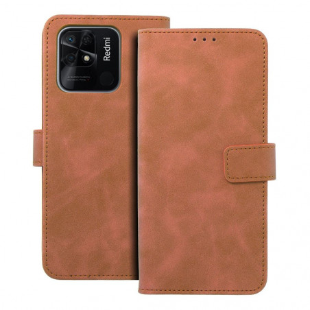 Peněženkové pouzdro TENDER Book na XIAOMI Redmi 10C Hnědý