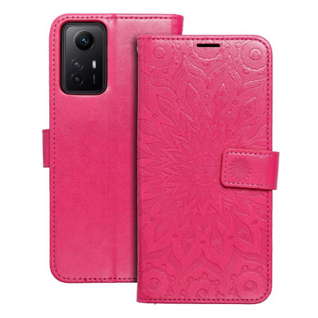 Peněženkové pouzdro MEZZO Book na XIAOMI Redmi Note 12s Mandala  Purpurový