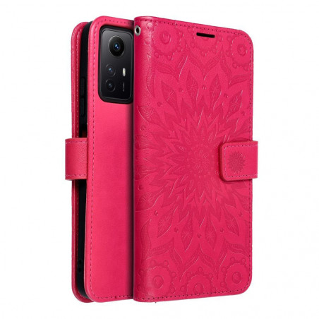 Peněženkové pouzdro MEZZO Book na XIAOMI Redmi Note 12s Mandala  Purpurový