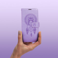 Peněženkové pouzdro MEZZO Book na XIAOMI Redmi 9C NFC Lapač snů  Fialový (Purple)