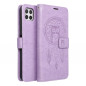 Peněženkové pouzdro MEZZO Book na Samsung Galaxy A22 5G Lapač snů  Fialový (Purple)