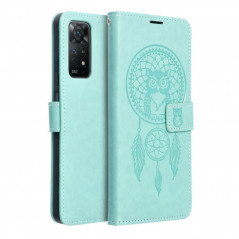 Peněženkové pouzdro MEZZO Book na XIAOMI Redmi Note 11 Lapač snů  Zelený
