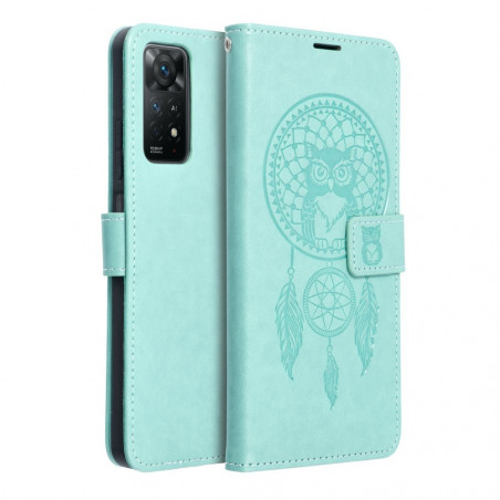 Peněženkové pouzdro MEZZO Book na XIAOMI Redmi Note 11S Lapač snů  Zelený