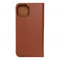 Peněženkové pouzdro Leather case SMART PRO na Apple iPhone 15 Elegantní  Hnědý