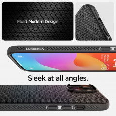 Kryt Spigen  Liquid Air na Apple iPhone 15 Plus Matná černá