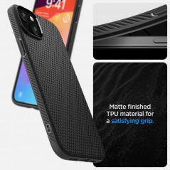 Kryt Spigen  Liquid Air na Apple iPhone 15 Plus Matná černá