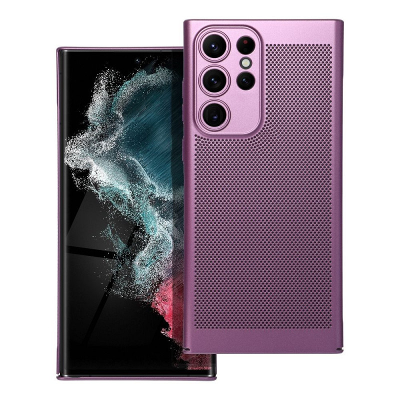 Kryt Breezy na Samsung Galaxy S22 Ultra Fialový (Purple)