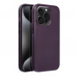 Kryt Leather Mag Cover na Apple iPhone 15 Pro Elegantní  MagSAFE  Tmavě fialový (violet)