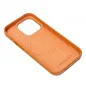 Kryt Leather Mag Cover na Apple iPhone 15 Plus Elegantní  MagSAFE  Oranžový