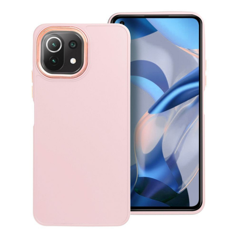 Kryt FRAME na XIAOMI Mi 11 Lite Elegantní  Pudrově růžový