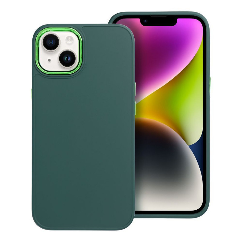 Kryt FRAME na Apple iPhone 13 Elegantní  Zelený