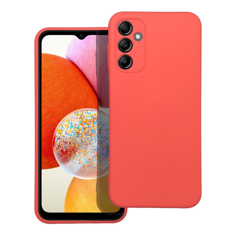 Kryt Silicone na Samsung Galaxy A14 LTE Elegantní  Broskvový
