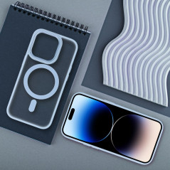 Kryt Matte Mag Cove na Apple iPhone 14 Pro Max MagSAFE  Modrý