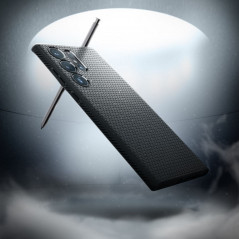 Kryt Spigen  Liquid Air na Samsung Galaxy S23 Ultra 5G Matná černá