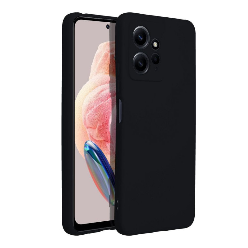 Kryt Silicone na XIAOMI Redmi Note 12 4G Elegantní  Černý