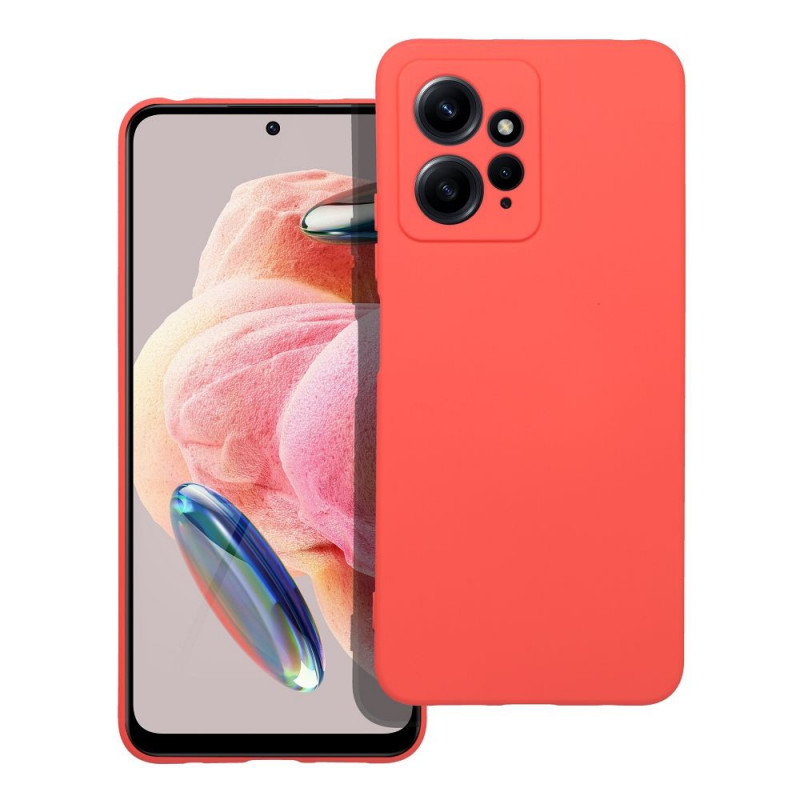 Kryt Silicone na XIAOMI Redmi Note 12 4G Elegantní  Broskvový