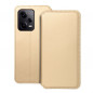 Peněženkové pouzdro Dual Pocket book na XIAOMI Redmi Note 12 Pro 5G Zlatý 