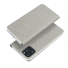 Peněženkové pouzdro LUNA Book Gold na Apple iPhone 15 Pro Max Elegantní  Stříbrný