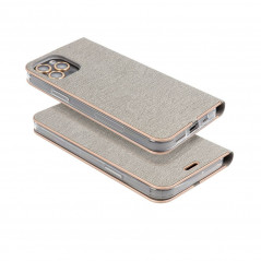 Peněženkové pouzdro LUNA Book Gold na XIAOMI Redmi 12 Elegantní  Stříbrný