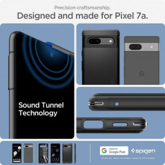 Kryt Spigen Armor na Google Pixel 7a Uhlíkové vlákno, Elegantní  Černý