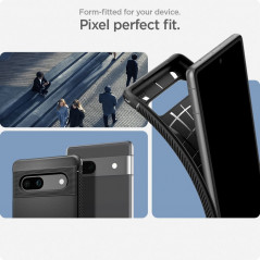 Kryt Spigen Armor na Google Pixel 7a Uhlíkové vlákno, Elegantní  Černý