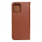Peněženkové pouzdro Leather case SMART PRO na XIAOMI Redmi 12 Elegantní  Hnědý