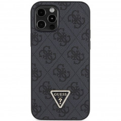 Kryt Guess Metal Logo Starss Crossbody na Apple iPhone 12 Pro Elegantní  Černý