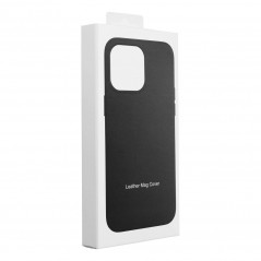 Kryt Leather Mag Cover na Apple iPhone 13 Elegantní  MagSAFE  Černý