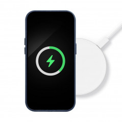 Kryt Leather Mag Cover na Apple iPhone 11 Elegantní  MagSAFE  Indigový modrý