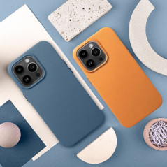 Kryt Leather Mag Cover na Apple iPhone 11 Elegantní  MagSAFE  Indigový modrý