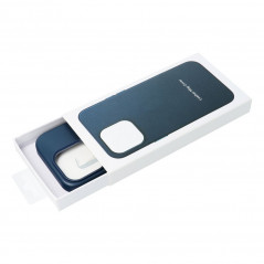 Kryt Leather Mag Cover na Apple iPhone 11 Elegantní  MagSAFE  Indigový modrý