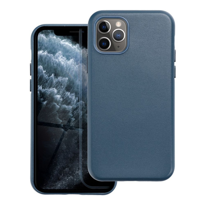 Kryt Leather Mag Cover na Apple iPhone 11 Pro Elegantní  MagSAFE  Indigový modrý