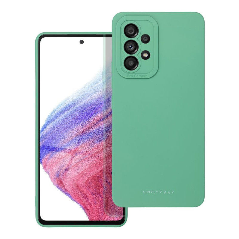 Kryt Roar Luna na Samsung Galaxy A53 5G Jednobarevný, Stylový, Estetický doplněk  Zelený
