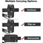 Univerzální pouzdro, Vertikální pouzdro Vertical Belt Holster OXFORD na Apple iPhone 12 Pro Černý