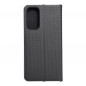 Peněženkové pouzdro LUNA Book Carbon na XIAOMI Redmi Note 11 Uhlíkové vlákno, Elegantní  Černý