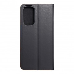 Peněženkové pouzdro LUNA Book Gold na XIAOMI Redmi Note 11 Elegantní  Černý