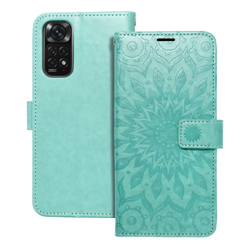 Peněženkové pouzdro MEZZO Book na XIAOMI Redmi Note 11S Mandala  Zelený