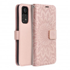 Peněženkové pouzdro MEZZO Book na XIAOMI Redmi Note 11 Mandala  Růžovo-zlatý