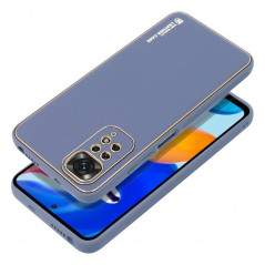 Kryt LEATHER na XIAOMI Redmi Note 11 Modrý