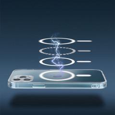 Kryt Clear Mag Cover na Apple iPhone 12 mini MagSAFE  Průhledný